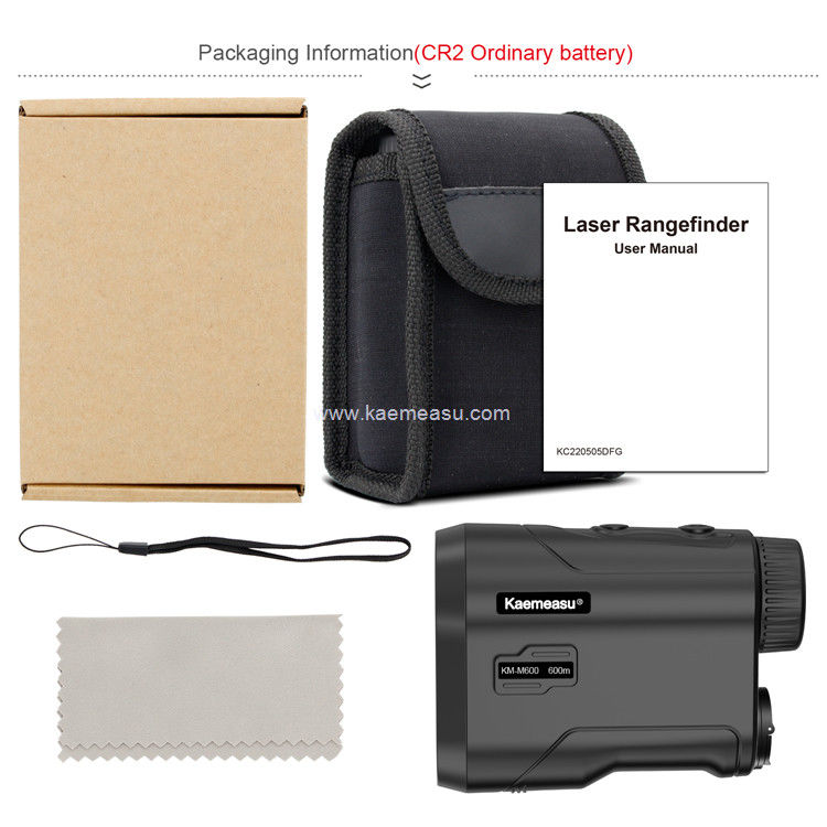 kaemeasu Golf Range Finder CR2 แบตเตอรี่ โมเดลโทรทัศน์ สายธงล็อคมุมวัดระยะทาง เมตร M1000