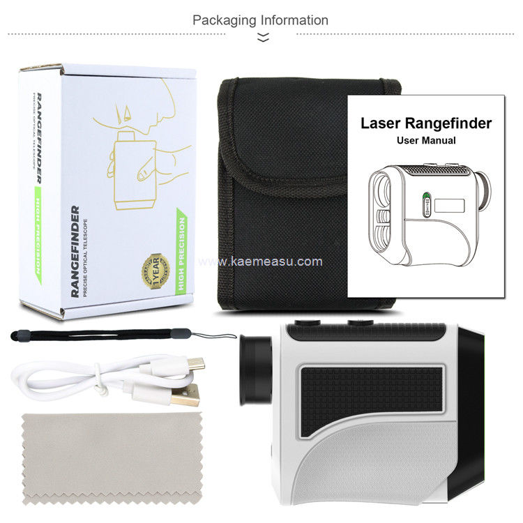 kaemeasu USB ชาร์จ กอล์ฟ Rangefinder ความแม่นยําสูง โทรทัศน์แสง LCD Display เลเซอร์ Rangefinder F1000