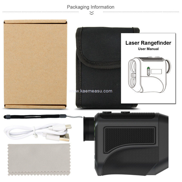 kaemeasu USB ชาร์จ กอล์ฟ Rangefinder ความแม่นยําสูง โทรทัศน์แสง LCD Display เลเซอร์ Rangefinder F1000