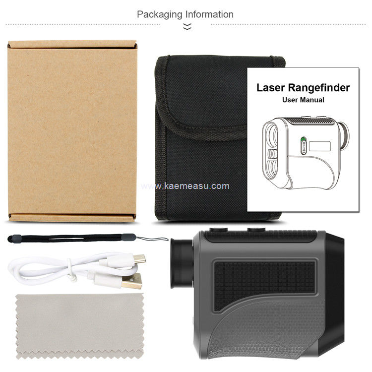 kaemeasu USB ชาร์จ กอล์ฟ Rangefinder ความแม่นยําสูง โทรทัศน์แสง LCD Display เลเซอร์ Rangefinder F1000