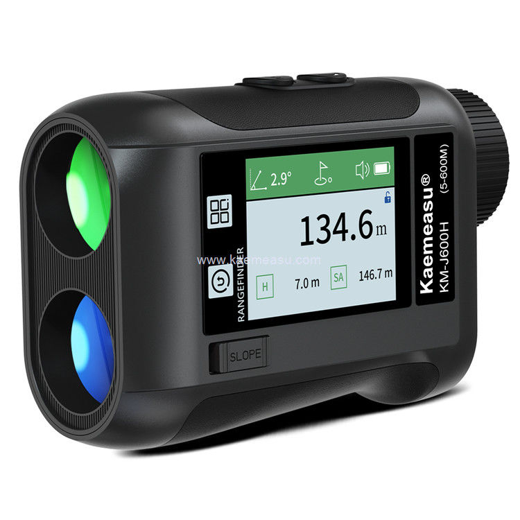 Kaemeasu Voice Broadcast Golf Rangefinder เลเซอร์ระยะวัดกล้องโทรทัศน์ ด้วยจอสัมผัส LCD J600
