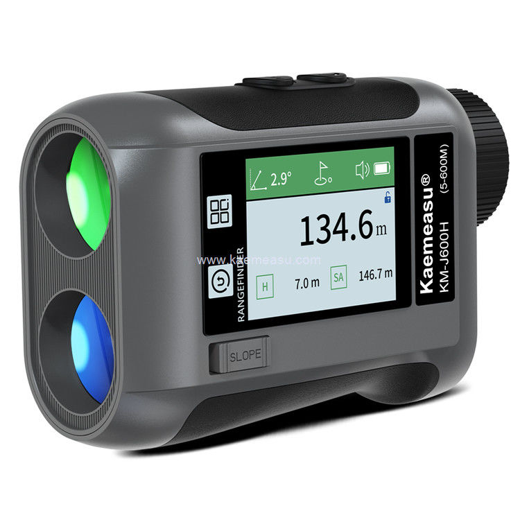 Kaemeasu Voice Broadcast Golf Rangefinder เลเซอร์ระยะวัดกล้องโทรทัศน์ ด้วยจอสัมผัส LCD J600