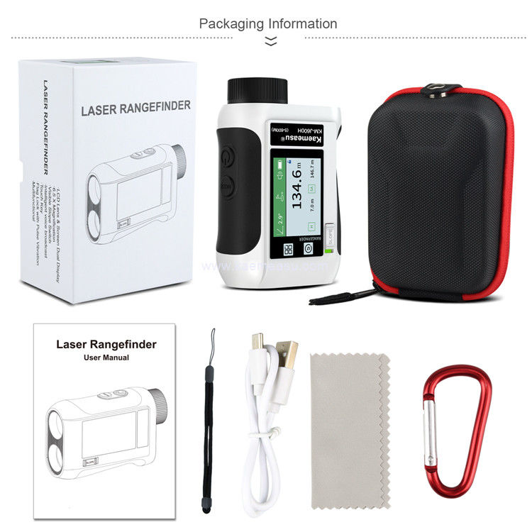 kaemeasu เครื่องวัดระยะเลเซอร์แบบชาร์จใหม่ เครื่องวัดระยะเสียง โกลฟ เครื่องวัดระยะ LCD เครื่องโทรทรรศน์ที่มีหน้าจอข้าง J1200