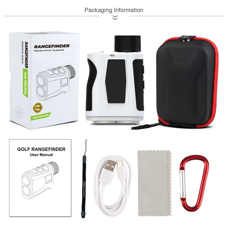 kaemeasu 1000m Laser Rangefinder เครื่องชาร์จใหม่ LCD Display กอล์ฟ Rangefinder ด้วย Magnetic Adsorption H1000H