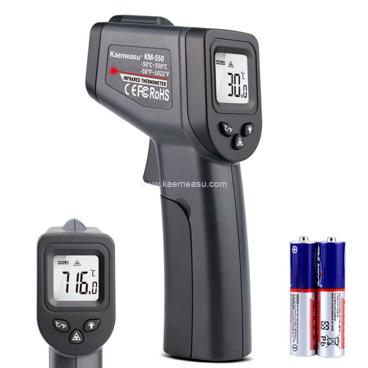 Kaemeasu 550°C ระดับความแม่นยําสูง Thermo Temp Gun อินฟราเรด สําหรับน้ํามัน / ไอซ์ / โตระบายน้ํา / BBQ