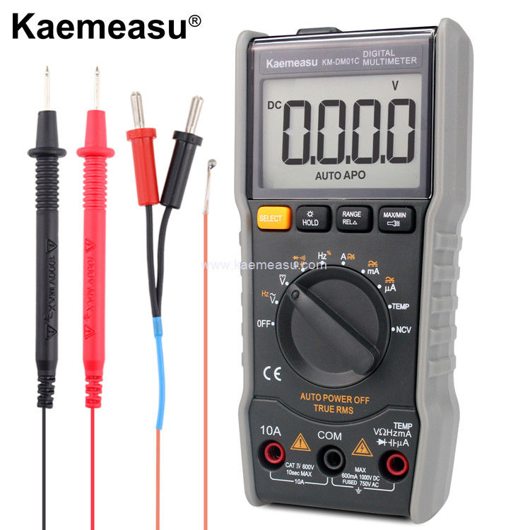 Kaemeasu 01C LCD Display Avometer Digital Multimeter AC DC Voltage true RMS การทดสอบ