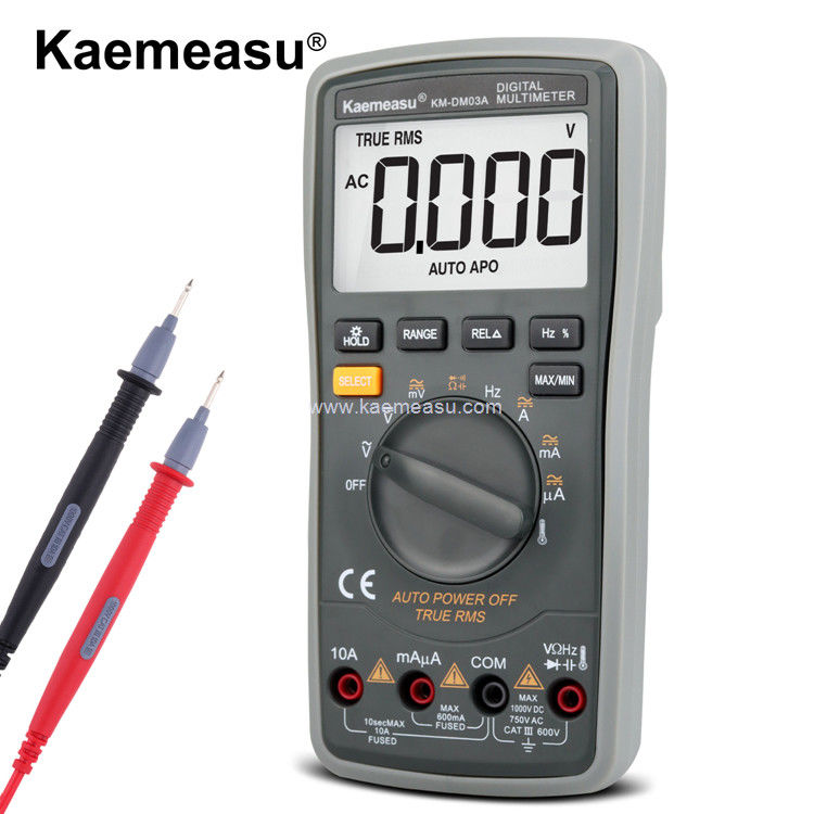 Kaemeasu 03A มัลติเมตรดิจิตอลแม่นยําสูง 6000 Count ระยะทางอัตโนมัติ 1000V AC DC มัลติเมตรสมาร์ท
