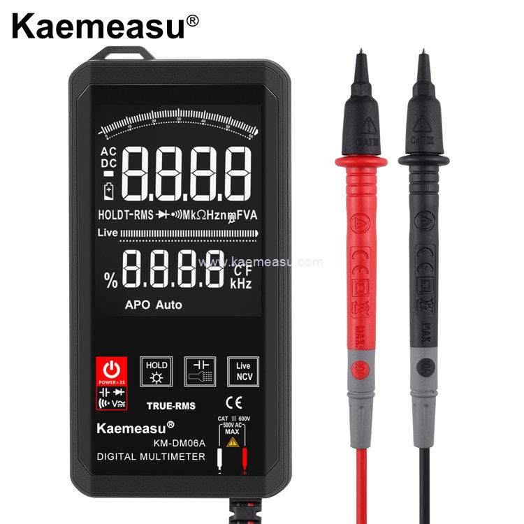 Kaemeasu EBTN Display Touch Screen มัลติเมตรดิจิตอล 6000 Count มัลติเมตรวอลเตจดิจิต