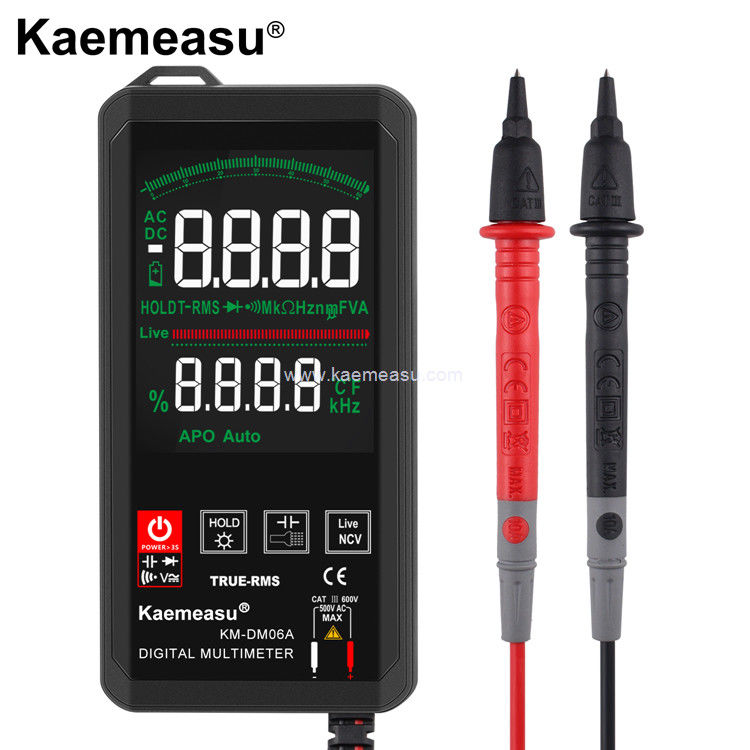 Kaemeasu 06C Display สี Multimeter Tester ช่างไฟฟ้า Smart Voltmeter มัลติเมตรดิจิตอล