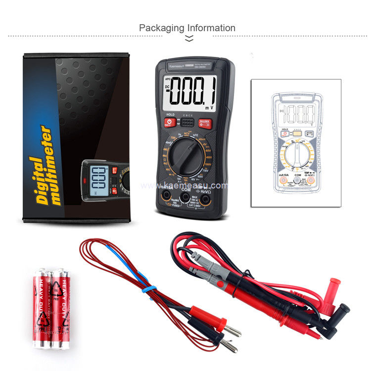 Kaemeasu 09C การวัดความกระชับกําลังปัจจุบัน NCV Smart Digital Multimeter OEM ODM