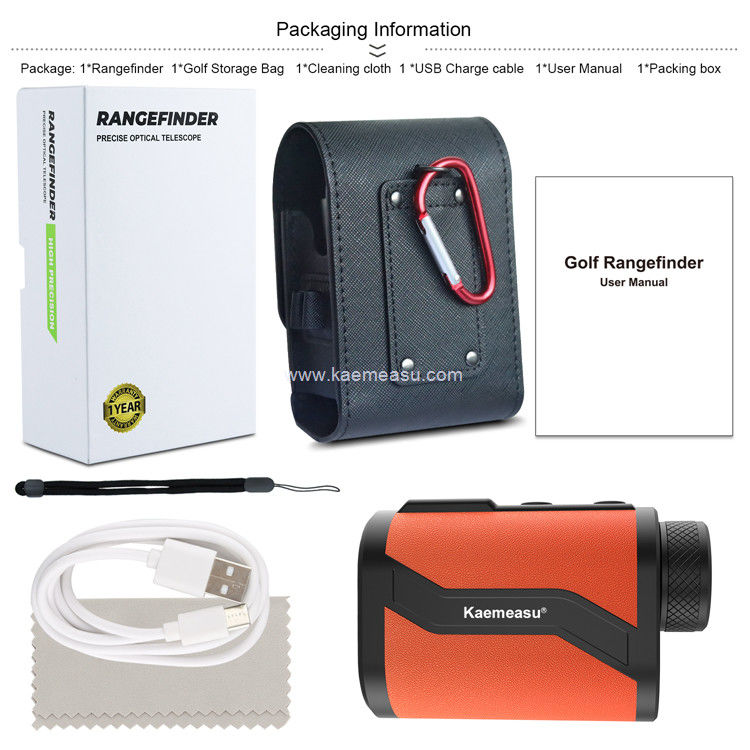 Kaemeasu Laser Rangefinder Rechargeable Professional Pink Seek Golf Rangefinder พร้อมฟังก์ชันแม่เหล็ก MAL800