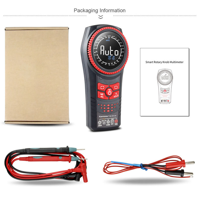 Kaemeasu 10C Auto Range Multimetro Smart Digita Voltage Meter NCV TRMS Diode Test เครื่องทดสอบความต้านทานกระแสปัจจุบัน