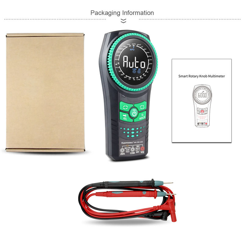 Kaemeasu 10D Smart Rotary Knob Multimeter เครื่องวัดแรงดัน เครื่องตรวจจับ Multimetro เครื่องวัดแรงดันดิจิตอล