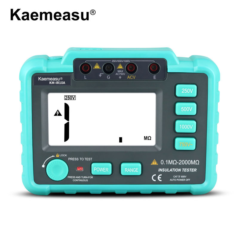 kaemesau 1999 Count Display Insulation Resistance Tester 250V 500 V 1000 V การป้องกันความอ้วน