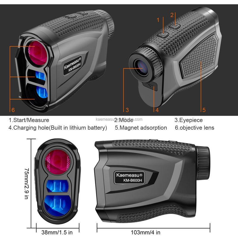 Kaemeasu Multifunction Laser Distance Meter Telescope กอล์ฟ เลเซอร์ ระยะวัด การล่า อิเล็กทรอนิกส์ Ruler With Magnet Adsorption