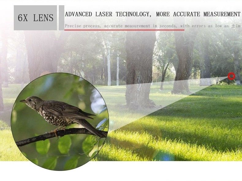 การล่า Rangefinder กีฬากลางแจ้ง ระยะทางเลเซอร์ เมตร ระยะทางเลเซอร์ กอล์ฟ