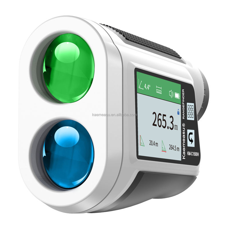 OEM 6x Rangefinder Laser Mounted Range Finder Golf Laser Range Finder แบตเตอรี่ลิตยูม แบบทัชชาร์จ สีหน้าจอ IP54