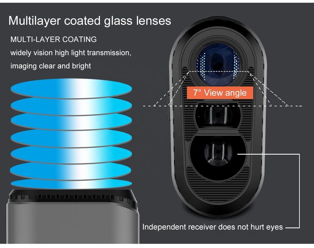 OEM ODM Range Finder 600/800/1000m Golf Distance Meter หลายรูปแบบ เลเซอร์ Rangefinders เทเลสโป้พร้อมสวิตช์ความชัน