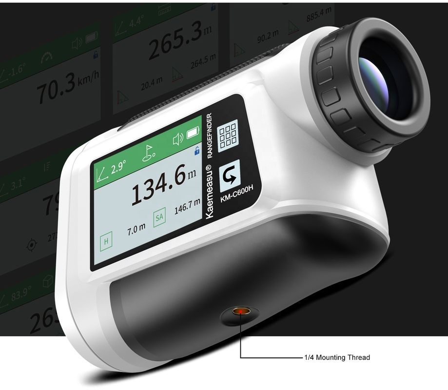 เครื่องวัดระยะทางเลเซอร์มือเล็ก เครื่องวัดระยะทางเลเซอร์ด้วยจอสัมผัสแบบ Lcd