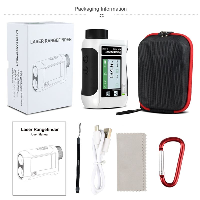 6.5X magnification Golf Sport Laser Range Finder พร้อมจอ LCD และอุปกรณ์แสงที่ปรับปรุง