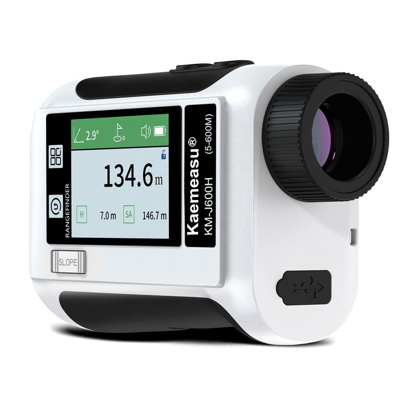 กีฬากลางแจ้ง การล่า 600m LCD Screen Golf เลเซอร์ Finder Telescope กับการถ่ายทอดข้อมูล IP54 ฝุ่นและน้ํา
