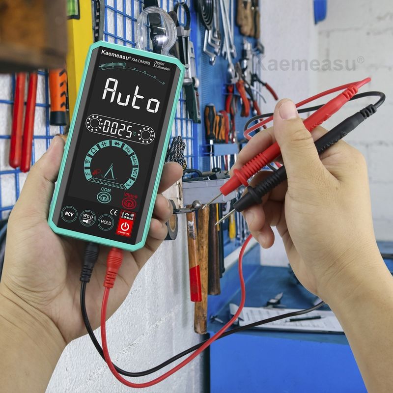 มูลติเมตรเสียงอัตโนมัติแบบฉลาด LCD Display สี NCV ture rms มูลติเมตรฉลาด 1000V มูลติเมตรดิจิตอล