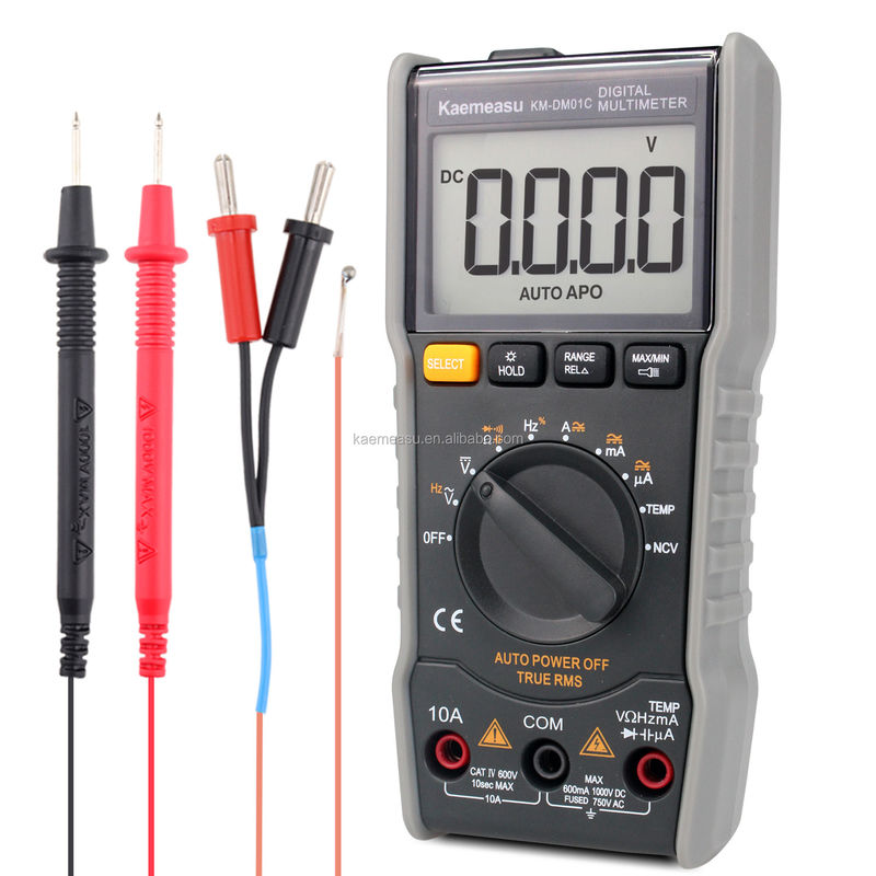 01C เครื่องวัดความแรงกระแสปัจจุบัน มัลติเมตร อุปกรณ์วัดความละเอียดสูง มินิ มัลติเมตรระยะทางอัตโนมัติแบบพกพา