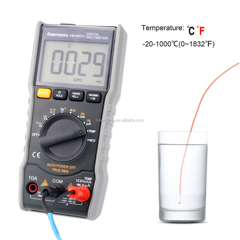 01C เครื่องวัดความแรงกระแสปัจจุบัน มัลติเมตร อุปกรณ์วัดความละเอียดสูง มินิ มัลติเมตรระยะทางอัตโนมัติแบบพกพา