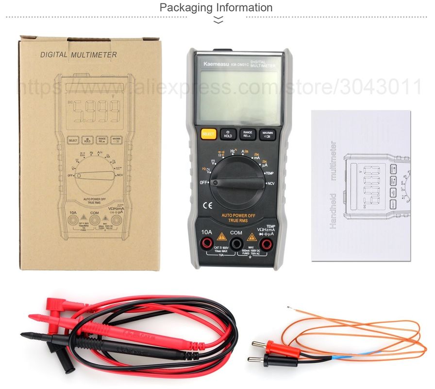OEM ODM Digital multi tester T-rms อิเล็กทรอนิกส์ มัลติเมตร Ncv Ohm Hz Tester avometer มินิ มัลติเมตรพกพา สําหรับขาย