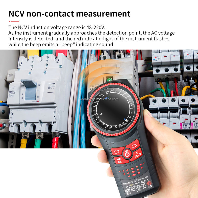 Auto Range Multimetro NCV Voltage Current Smart Digital Multimeter Tester Continuity Rotary Knob มัลติเมตรดิจิตอลมืออาชีพ