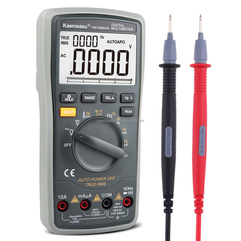 04A Clamp Meter AC DC Digital Voltmeter Diode การทดสอบความต่อเนื่อง