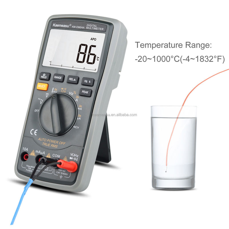 04A Clamp Meter AC DC Digital Voltmeter Diode การทดสอบความต่อเนื่อง