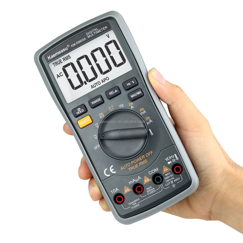 ช่างไฟฟ้า อัตโนมัติ Range Multitester 6000 Count Analogic Multimeter T-RMS Diode Test ความต่อเนื่อง Buzzer มัลติเมตรดิจิตอล