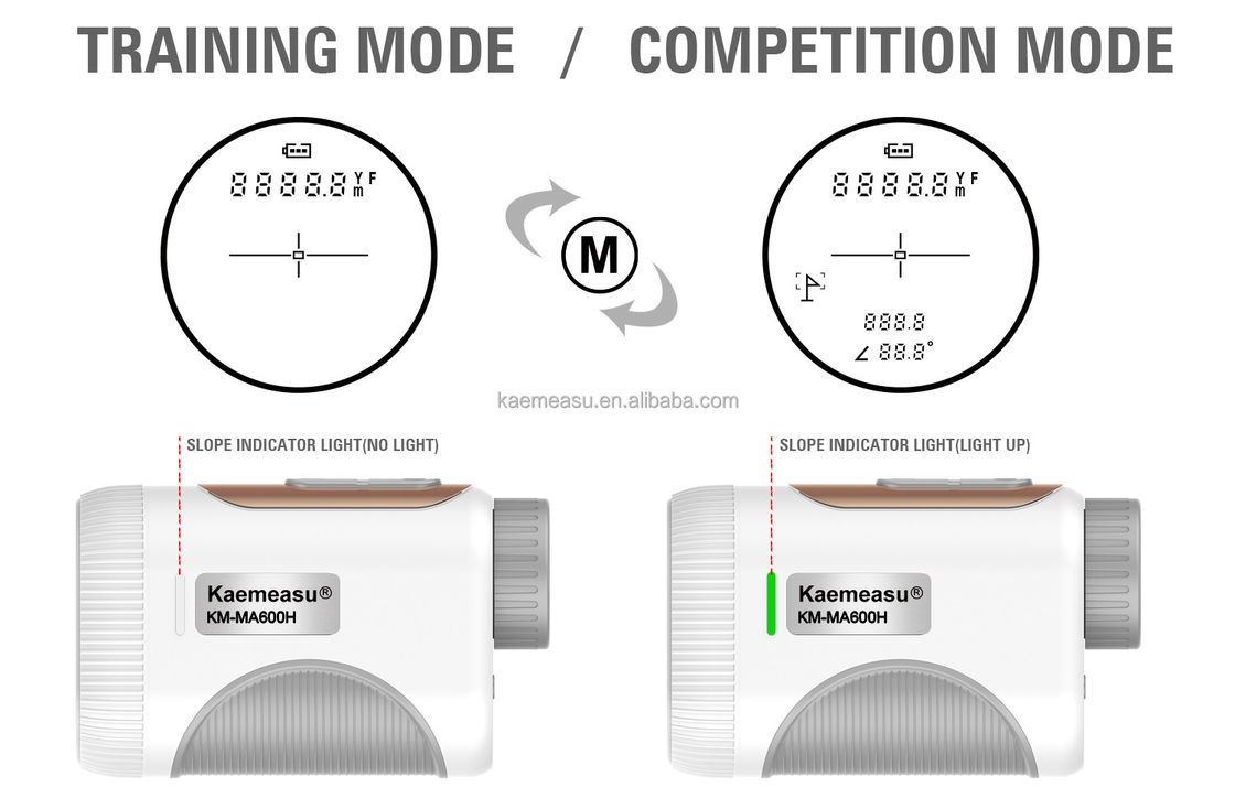 1200m OEM กอล์ฟ Range Finder Slope Scope Laser Distance Meter Telescope กอล์ฟ เลเซอร์ ระยะวัด