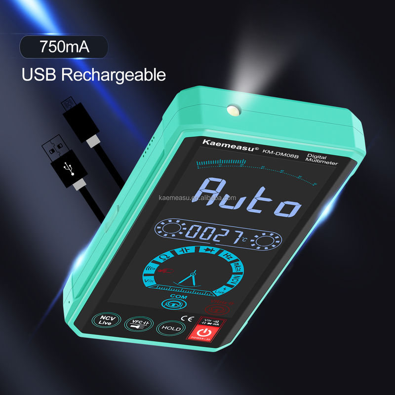 มูลติเมตรการปฏิสัมพันธ์มนุษย์เครื่องมือที่ฉลาด จอแสดงสี LCD เครื่องทดสอบแรงดัน เครื่องชาร์จใหม่ มูลติเมตรดิจิตอลที่ฉลาด