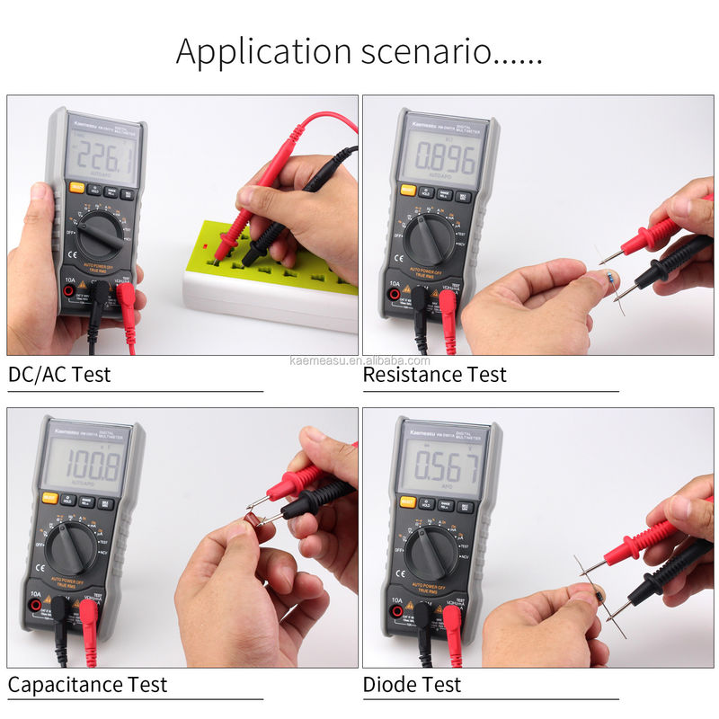 มินิ มัลลิเมตรพกพา ความละเอียดสูง Auto Range Current Voltage Tester สําหรับการวัดที่แม่นยํา