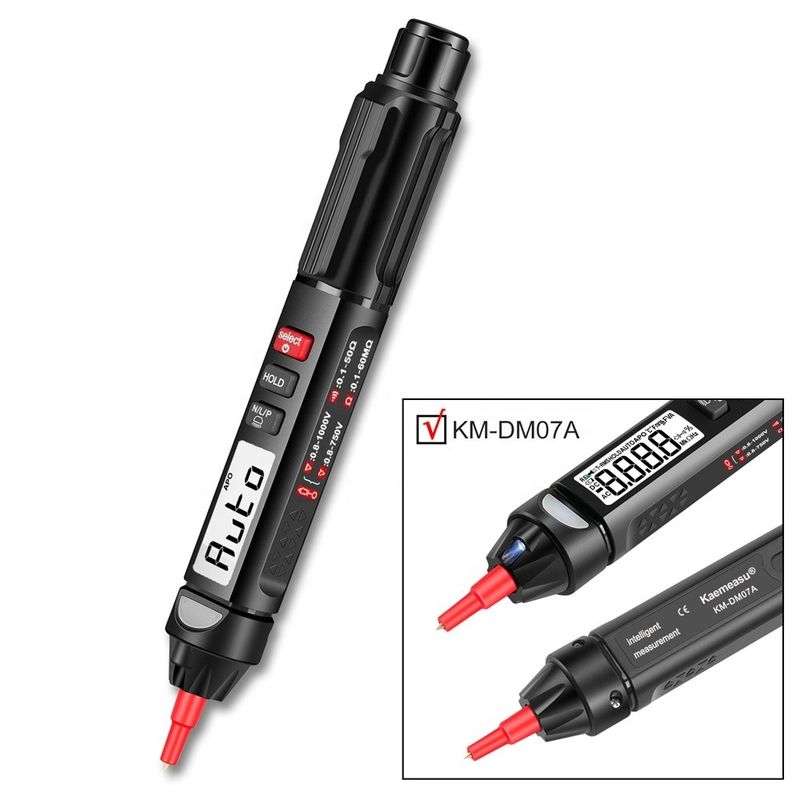 สไตล์ยอดนิยม มินิเพน มัลติเมตรดิจิตอล ด้วย Live/NCV/Sequence Non Contact Voltage Detection Multimeter Tester