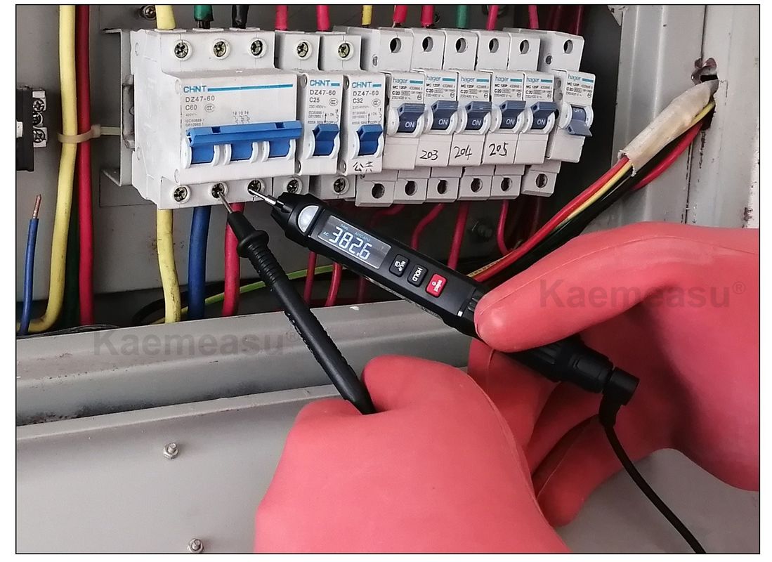 สไตล์ยอดนิยม มินิเพน มัลติเมตรดิจิตอล ด้วย Live/NCV/Sequence Non Contact Voltage Detection Multimeter Tester