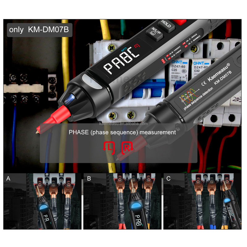 kaemeasu Mini Pen Digital Multimeter NCV Sequence Non Contact Voltage Detection Multimeter Tester Pen Meter เครื่องวัดความดันแบบไม่มีการติดต่อ เครื่องวัดความดันแบบไม่มีการติดต่อ เครื่องวัดความดันแบบไม่มีการติดต่อ