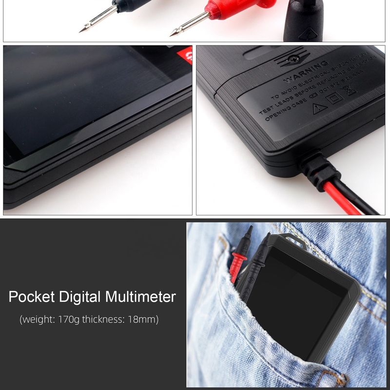 EBTN Display Touch Digital Multimeter 6000 Count Digital Multimeter Ncv Function Neutral Live Wire Test มัลติเมตรดิจิตอล