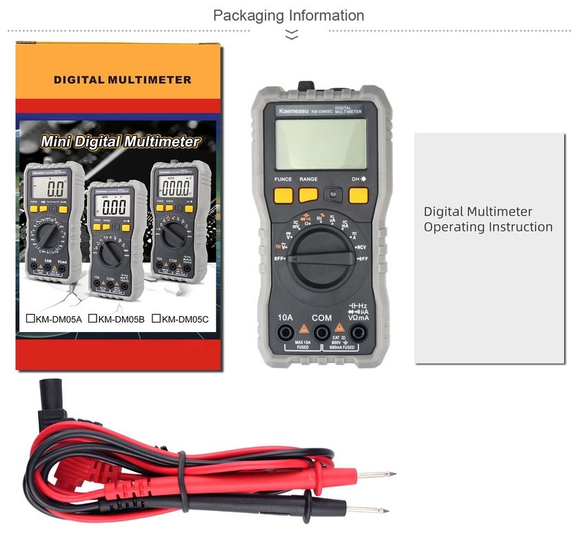 OEM ODM ออโต้ 6000 Count Smart Multitester อุปกรณ์ห้องปฏิบัติการ มัลติเมตรดิจิตอลไฟฟ้า