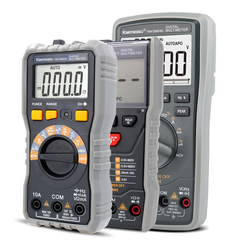 ความละเอียดสูง Anti Burn 1000V ดิจิตอล มัลติเมตร LCD Screen Voltmeter True RMS ฟังก์ชัน มัลติเมตรที่มีเครื่องตรวจสอบอุณหภูมิ