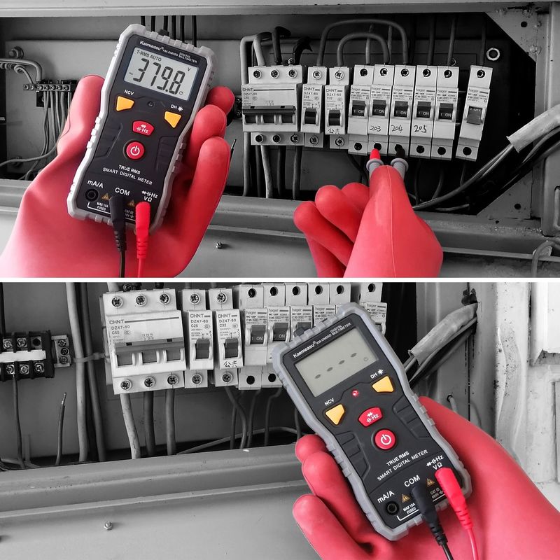 มัลติเมตรดิจิตอลกระเป๋า DC/AC มูลติฟункชั่น ความละเอียดสูง Ncv Ohm Hz Tester อัตโนมัติ Range Digital Multimeter