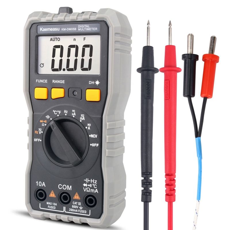 อัตโนมัติ ระยะ LCD Display ไฟฟ้า Multi Tester T-rms NCV คันวัด Bench ดิจิตอล Multimeters กับ Probe