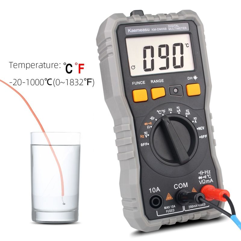 อัตโนมัติ ระยะ LCD Display ไฟฟ้า Multi Tester T-rms NCV คันวัด Bench ดิจิตอล Multimeters กับ Probe