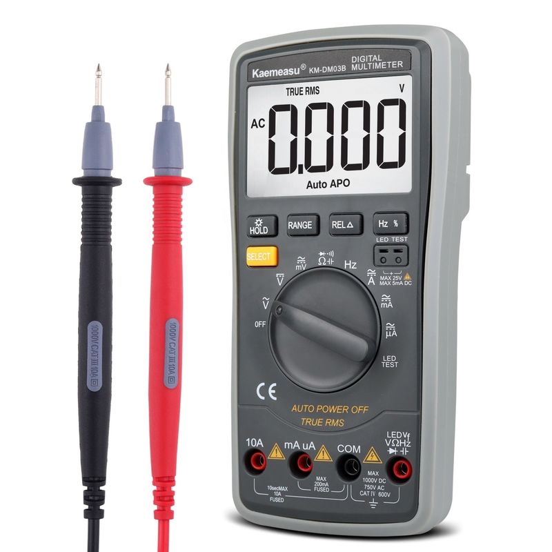 ขายร้อน อุตสาหกรรม อิเล็กทรอนิกส์ มัลติเมตร ความแม่นยําสูง 6000 นับ 1000v AC DC มัลติเมตรดิจิตอล