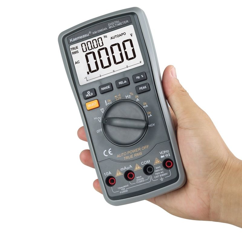 ABS อะไหล่ไฟฟ้า 04A OEM ODM ออโต้ช่วง อุปกรณ์ห้องปฏิบัติการ Smart Multitester DC/AC 20000 Count Digital Multimeter