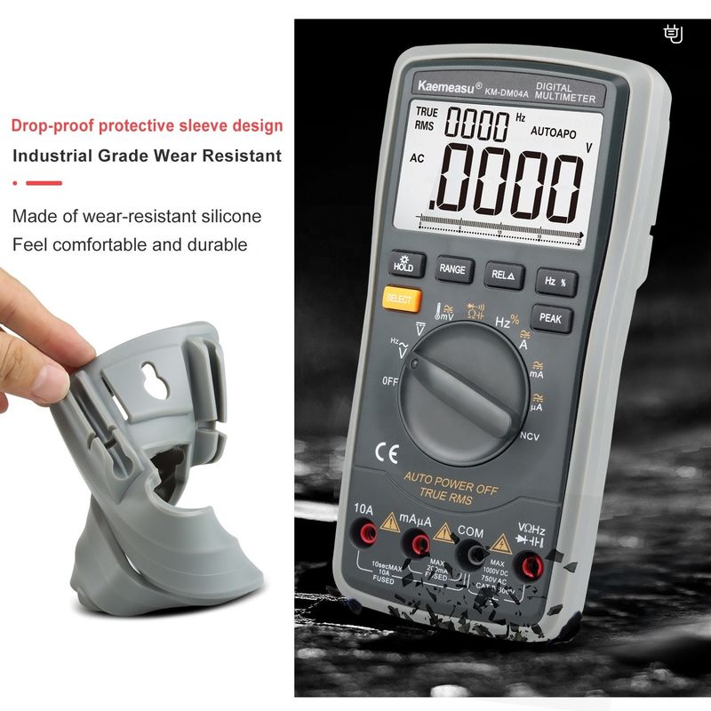 ABS อะไหล่ไฟฟ้า 04A OEM ODM ออโต้ช่วง อุปกรณ์ห้องปฏิบัติการ Smart Multitester DC/AC 20000 Count Digital Multimeter