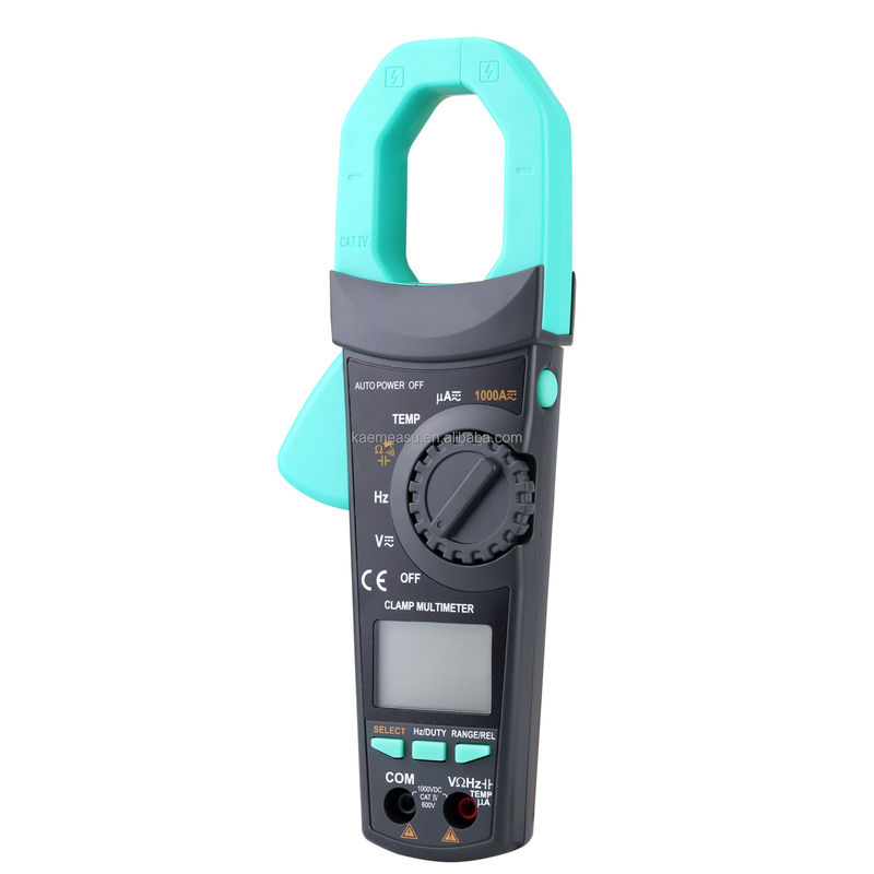 มูลติเมตรคลัมป์ใหญ่ T-RMS AC DC 1000V 1000A Diode Test Continuity Buzzer เครื่องวัดคลัมป์ดิจิตอล