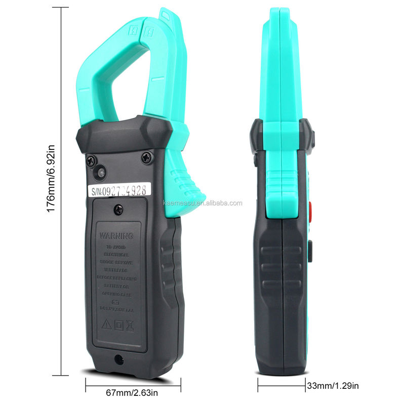 600A การวัดกระแสไฟฟ้า Trms ระยะไฟฟ้าอัตโนมัติ Ammeter Hz Ohm Ncv Tester Multimeter Ampere Meter Clamp Meter 21E